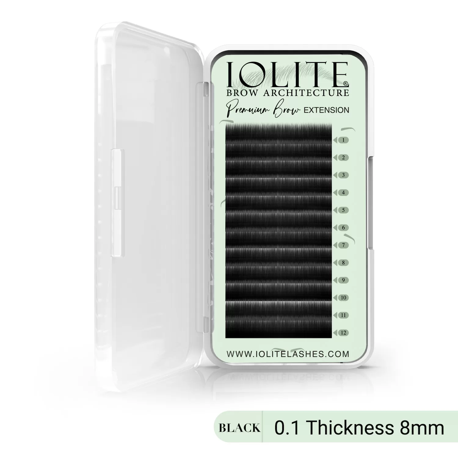 8mm Brow I Eyebrow Extensions-Black 0.10T