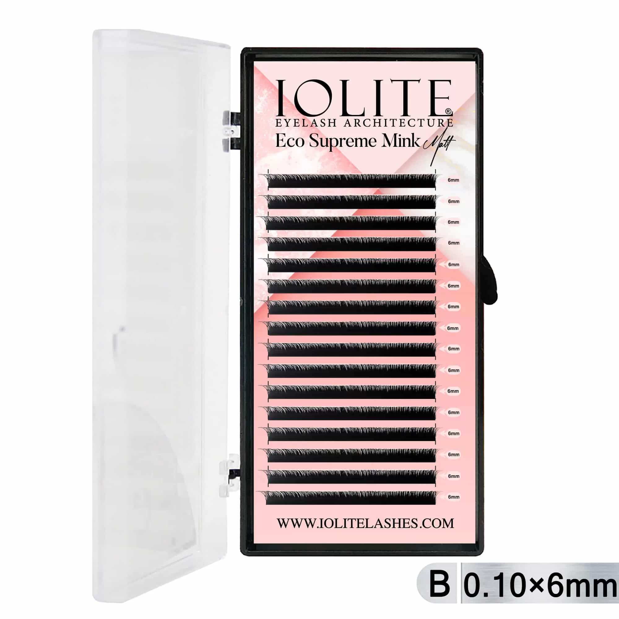 10T-06mm Eco Supreme Mink Matt Eyelash-B Curl 10T