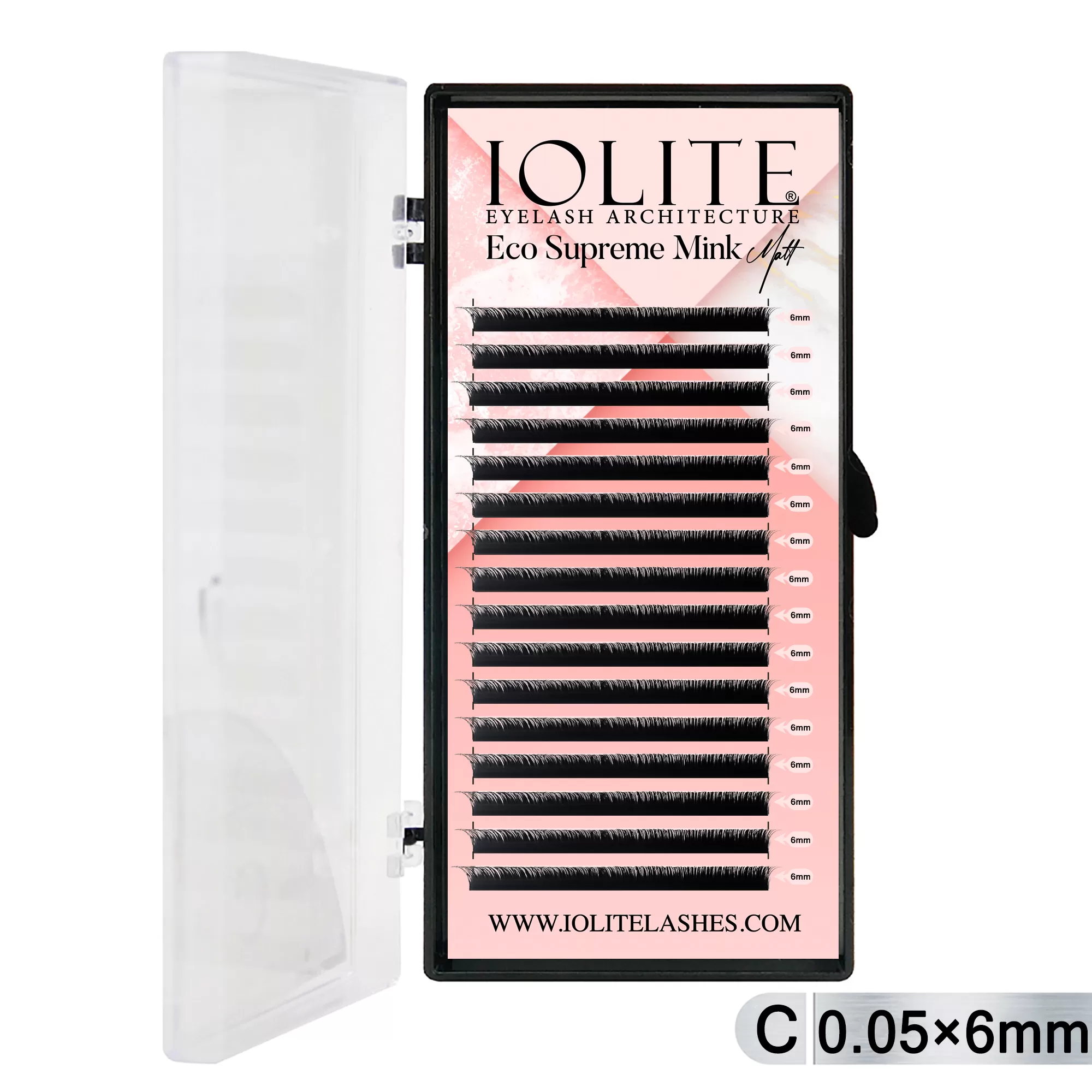 5T-06mm Eco Supreme Mink Matt Eyelash-C Curl 5T