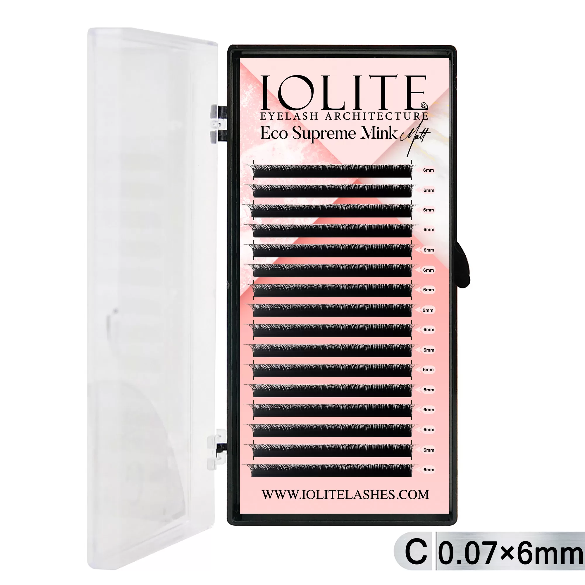 7T-06mm Eco Supreme Mink Matt Eyelash-C Curl 7T