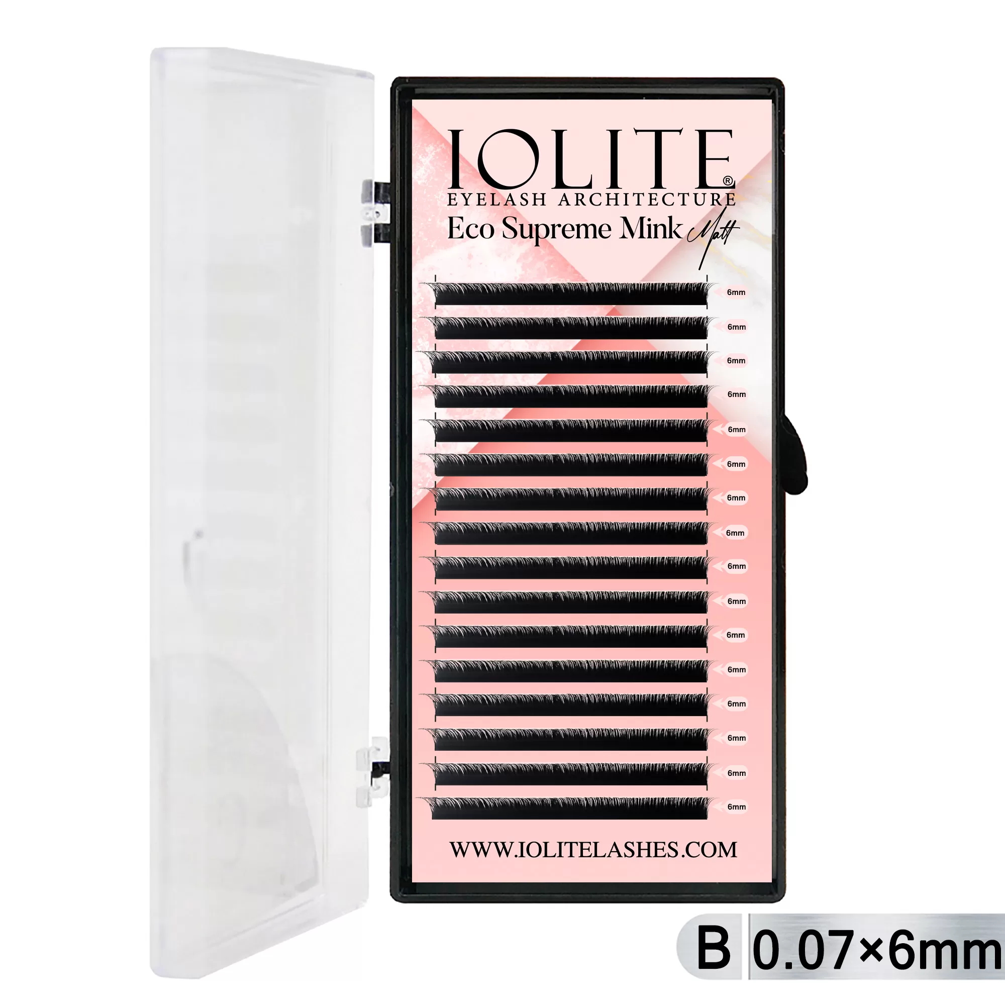 7T-06mm Eco Supreme Mink Matt Eyelash-D Curl 7T