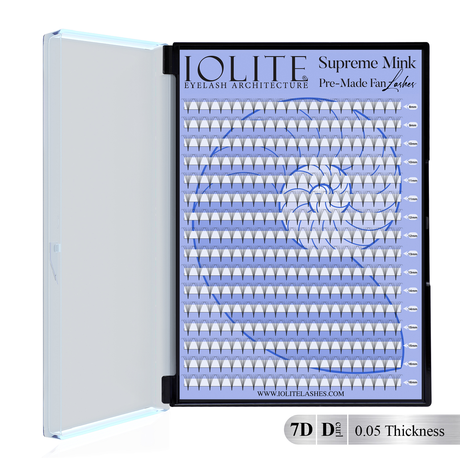 Supreme-7D-D-0.05-Mix Supreme Mink Pre-Made Fan Lashes – 7D D Curl 5T