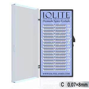 Eco Premade Spire Eyelash Extensions in C Curl