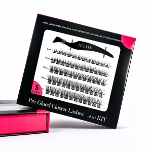 Wispy Winks Cluster False Lashes Black Glue