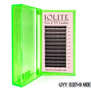 Eco U YY Lashes - 0.07mm B Curl Mix Tray