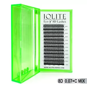 Eco W 8D Lashes - 0.07mm C Curl Mix Tray