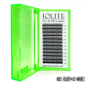 Eco W 8D Lashes - 0.07mm D Curl Mix Tray