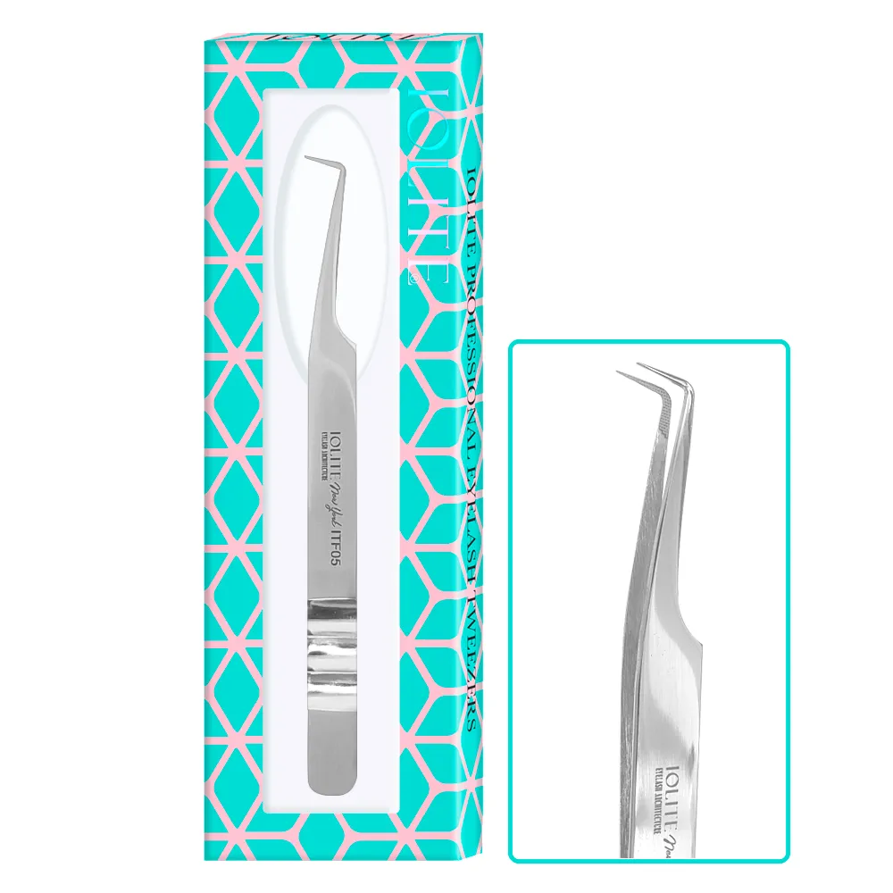 tweezer-for-lash-extension-ITF05 L shape lash tweezer